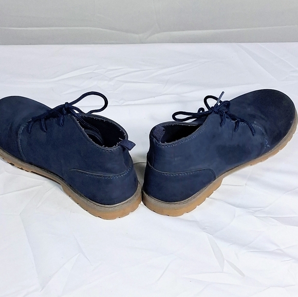 Oshkosh B'gosh Kid's Size 3 Gunther Unique Blue Tie Boots Shoes - Picture 5 of 9
